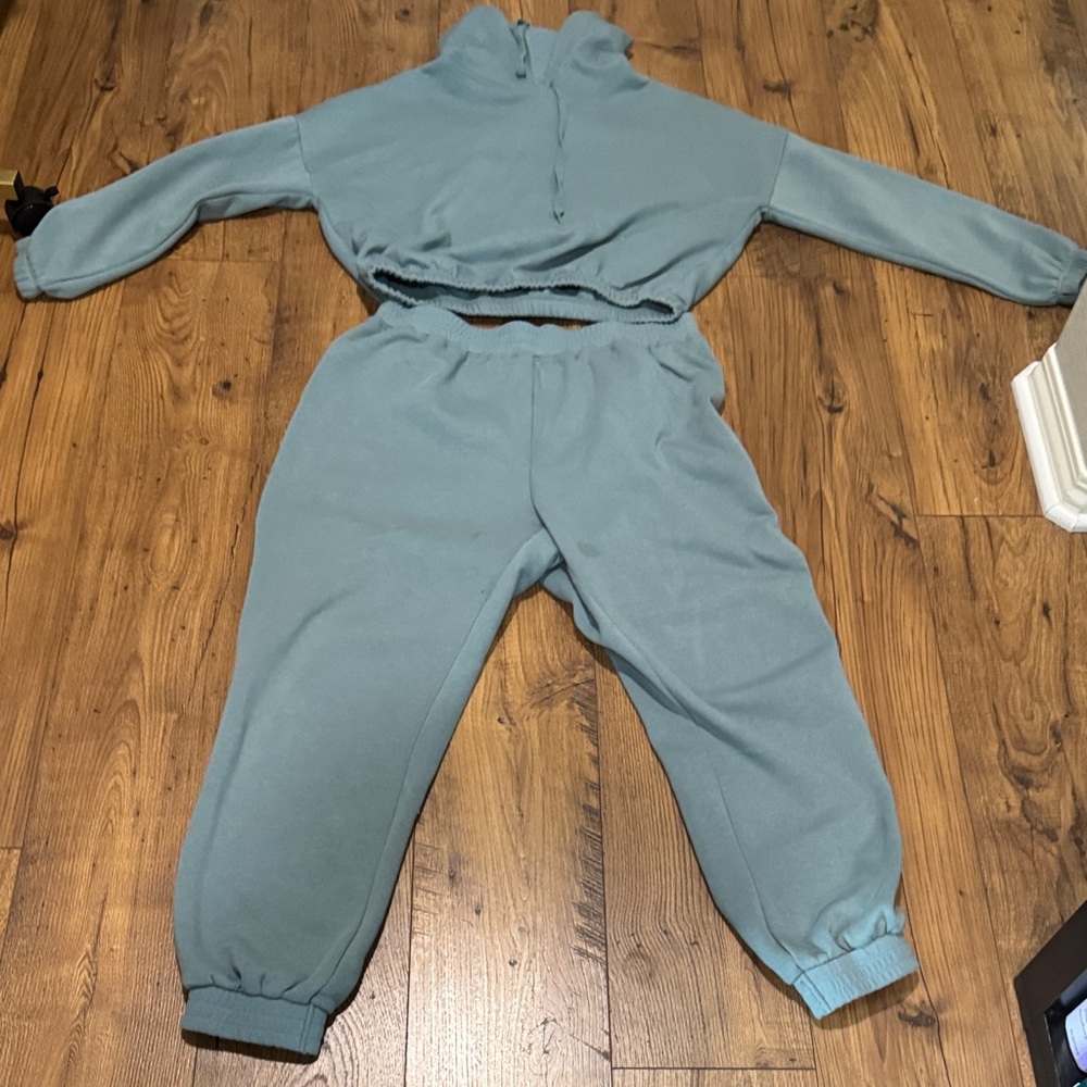 Fashion Nova Teal Sweater Set